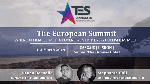 The European Summit - 2019 : 1 - 3 March 2019 - Cascais, Lisbon - Venue: The Oitavos Hotel [Dayna Deruelle - dayna@grandslammedia.com] [Stephanie Hall - stephanie@grandslammedia.com]